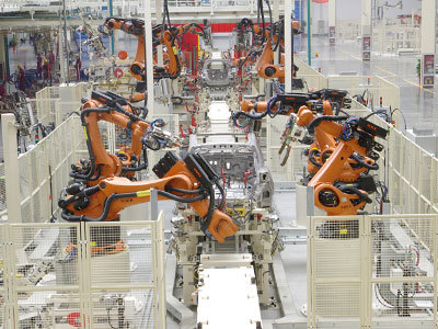 白車身柔性焊裝生產線_自動化系統_解決方案_產品_中國AGV網_專業性的AGV .